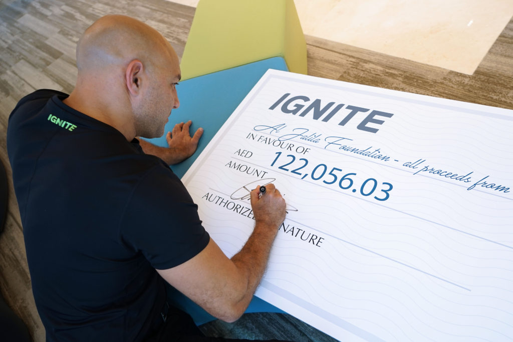 IGNITE has raised over AED 500,000 to date for IGNITE Pink is Punk Breast Cancer Awareness Campaign